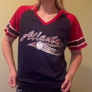 Atlanta Braves MLB baseball womens fan shirt